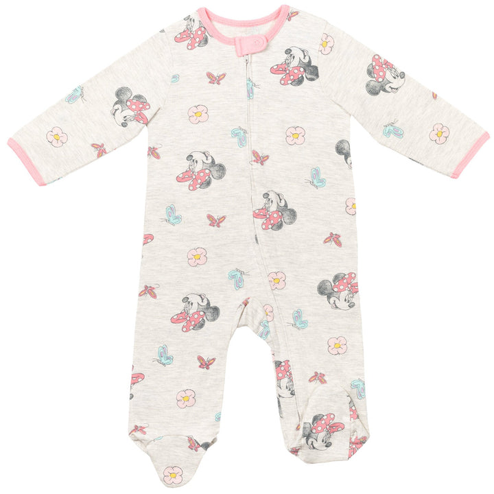 Minnie Mouse 2 Pack Zip Up Sleep N' Play Coveralls - imagikids