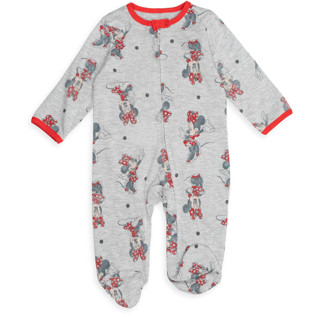 Minnie Mouse 2 Pack Zip Up Sleep N' Play Coveralls - imagikids