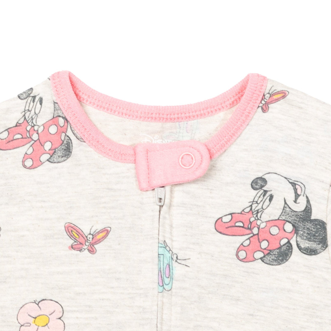 Minnie Mouse 2 Pack Zip Up Sleep N' Play Coveralls - imagikids