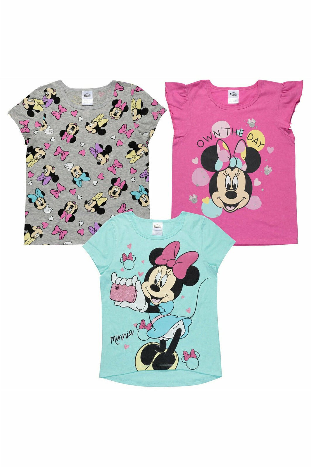 Minnie Mouse 3 Pack Graphic T - Shirts - imagikids