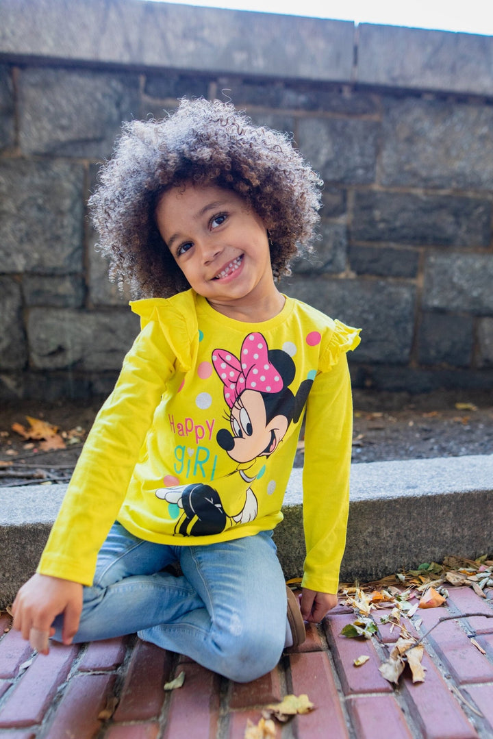 Minnie Mouse 3 Pack Long Sleeve Graphic T - Shirt - imagikids