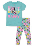 Minnie Mouse Crossover Graphic T-Shirt & Leggings Set