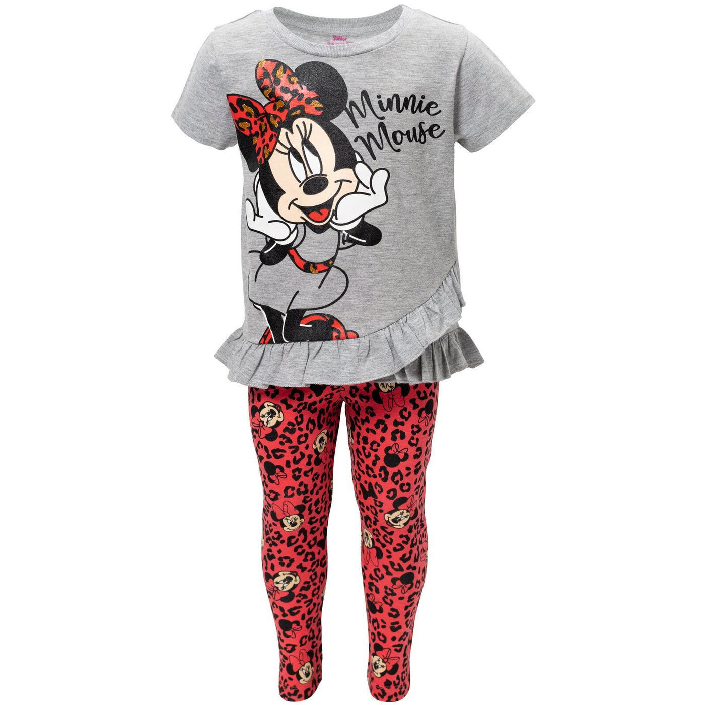 Minnie Mouse Crossover T-Shirt and Leggings Outfit Set