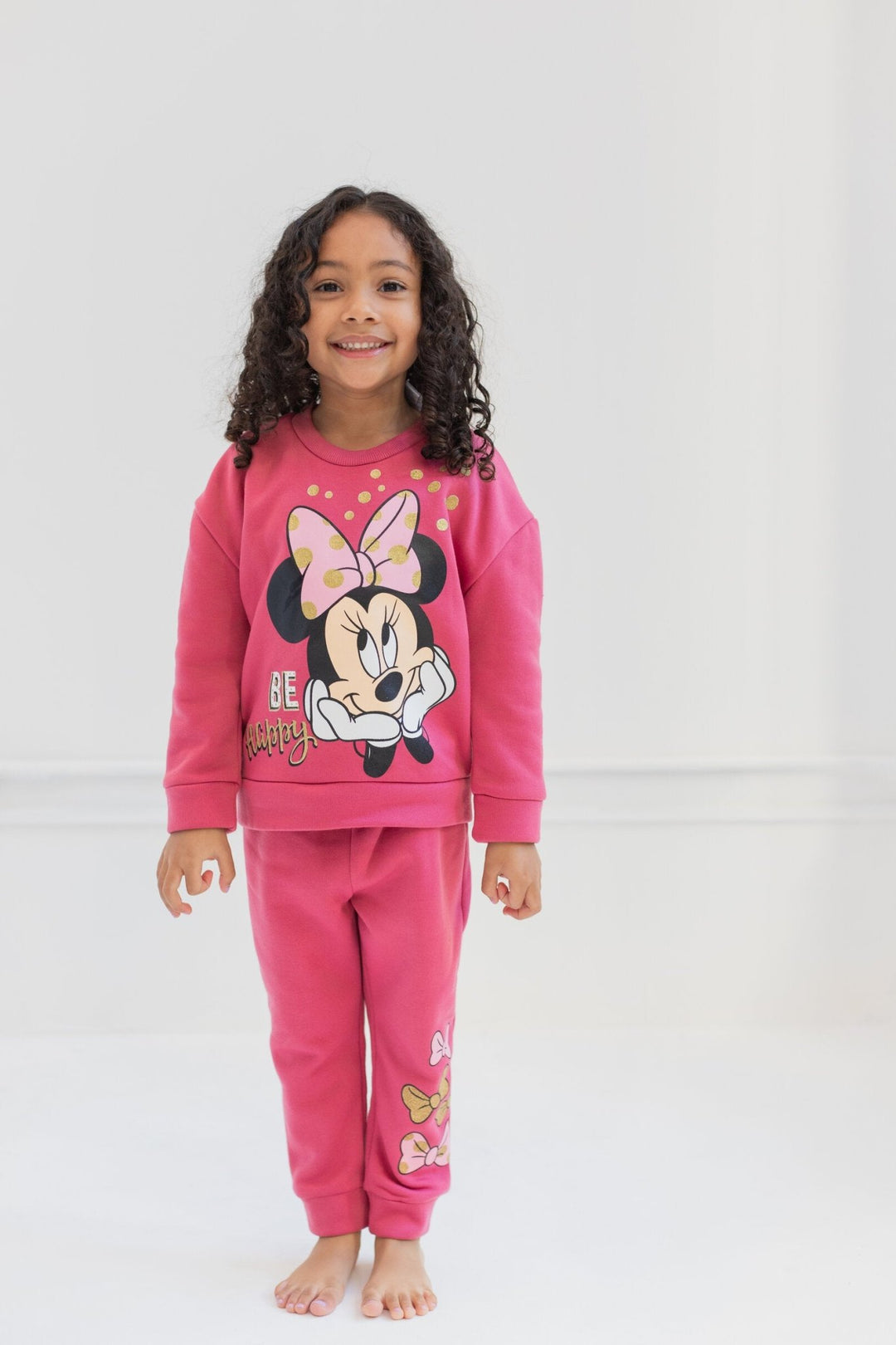 Minnie Mouse Fleece Fashion Pullover Sweatshirt & Pants - imagikids