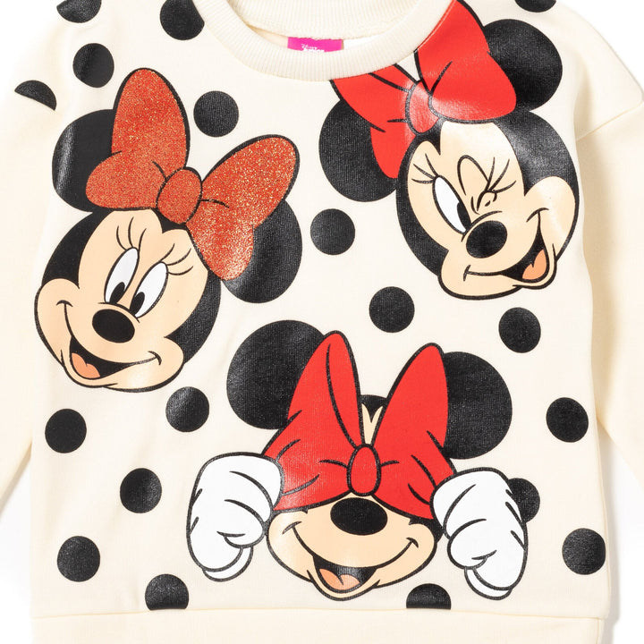 Minnie Mouse Fleece Fashion Pullover Sweatshirt & Pants - imagikids