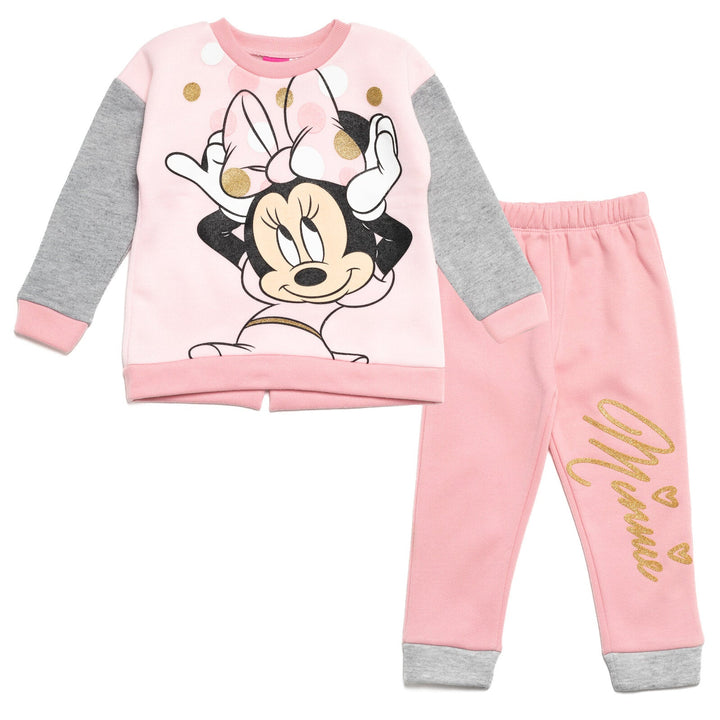 Minnie Mouse Fleece Fashion Pullover Sweatshirt & Pants - imagikids