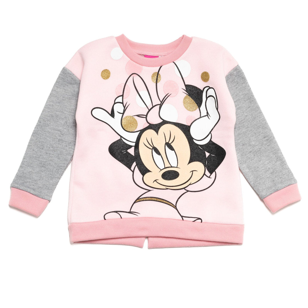 Minnie Mouse Fleece Fashion Pullover Sweatshirt & Pants - imagikids