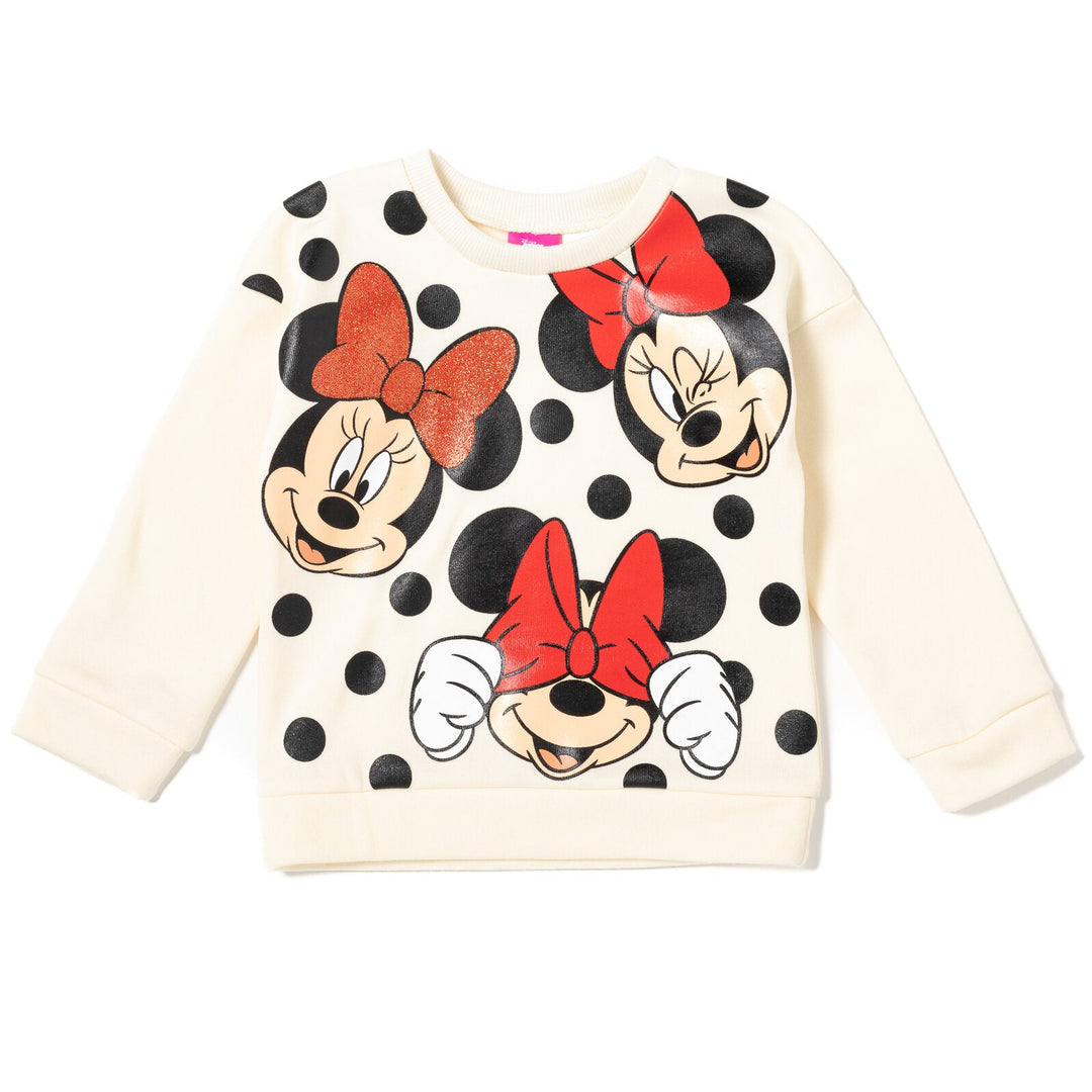 Minnie Mouse Fleece Fashion Pullover Sweatshirt & Pants - imagikids