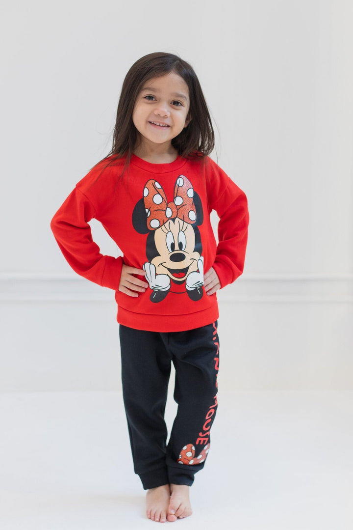 Minnie Mouse Fleece Fashion Pullover Sweatshirt & Pants - imagikids