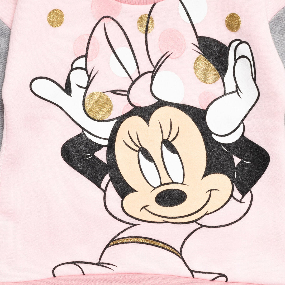 Minnie Mouse Fleece Fashion Pullover Sweatshirt & Pants - imagikids