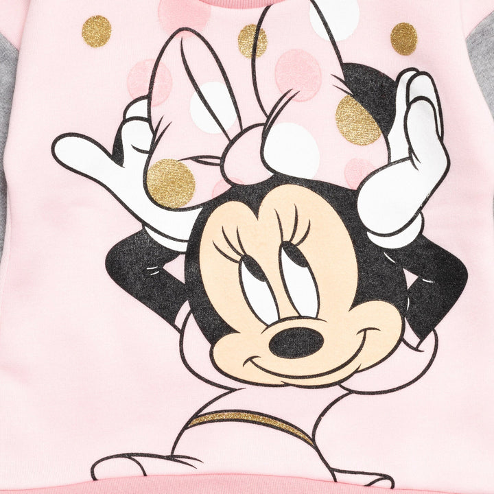 Minnie Mouse Fleece Fashion Pullover Sweatshirt & Pants - imagikids