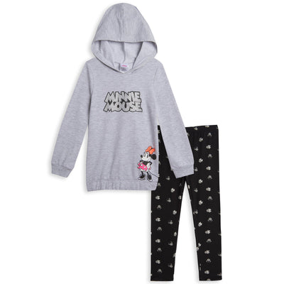 Minnie Mouse Fleece Hoodie and Leggings Outfit Set - imagikids