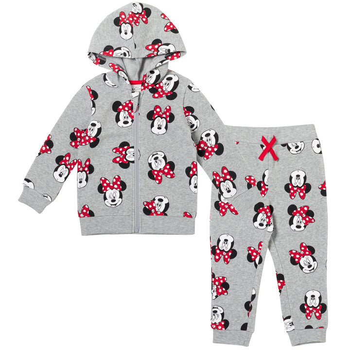 Minnie Mouse Fleece Zip Up Hoodie Set - imagikids