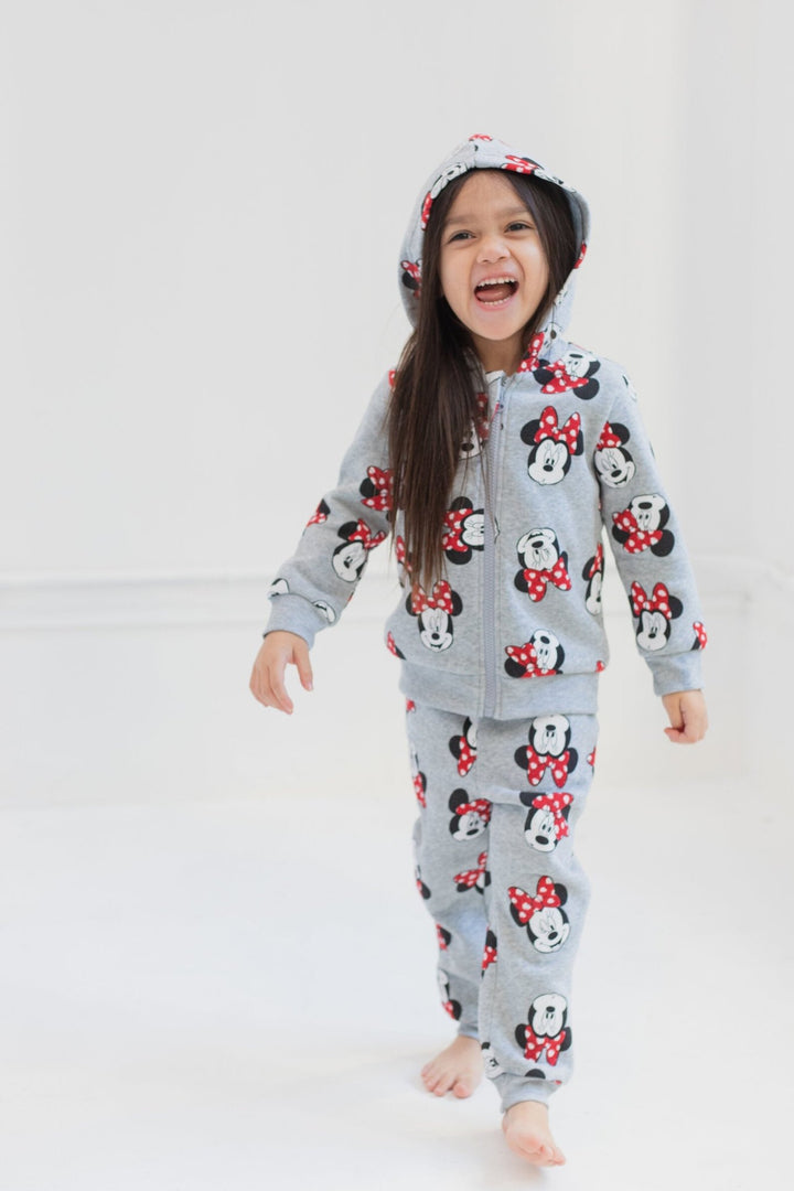 Minnie Mouse Fleece Zip Up Hoodie Set - imagikids