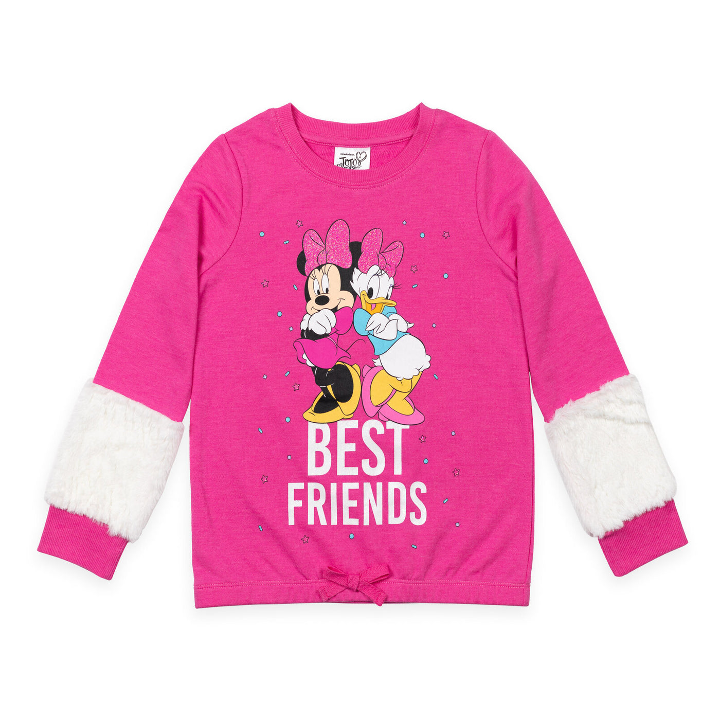 Minnie Mouse Fur French Terry Sweatshirt Leggings Outfit Set