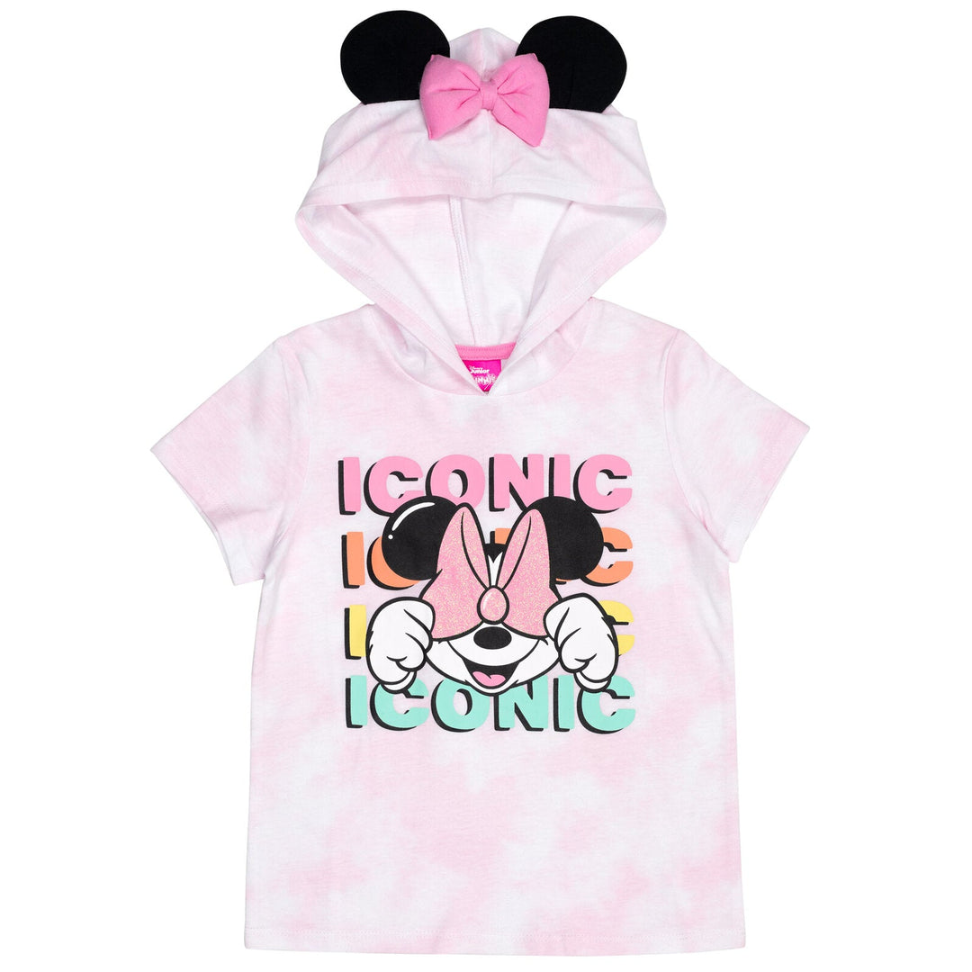 Minnie Mouse Hooded T - Shirt & Dolphin Shorts - imagikids