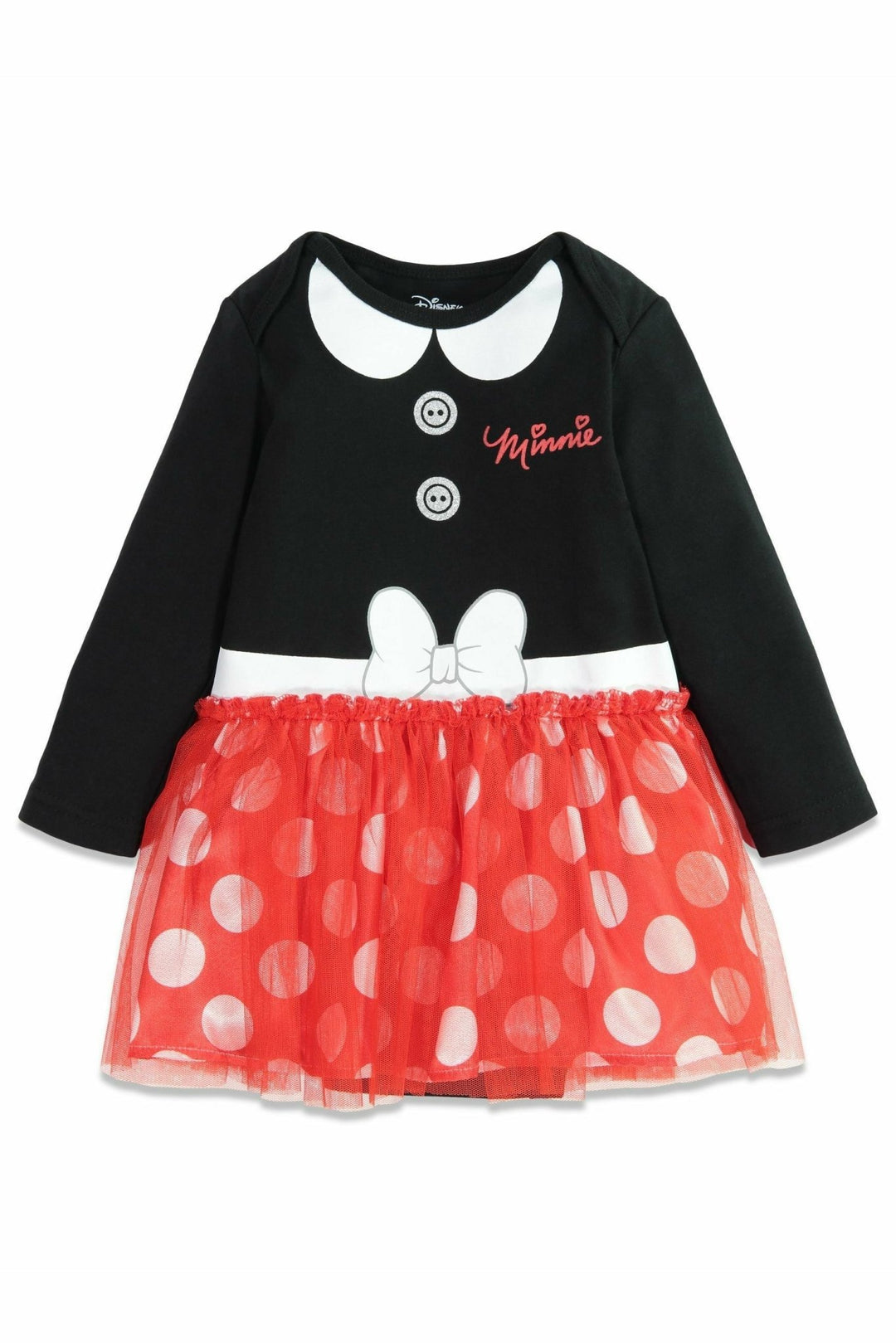 Minnie Mouse Long Sleeve Costume Dress & Headband Set - imagikids