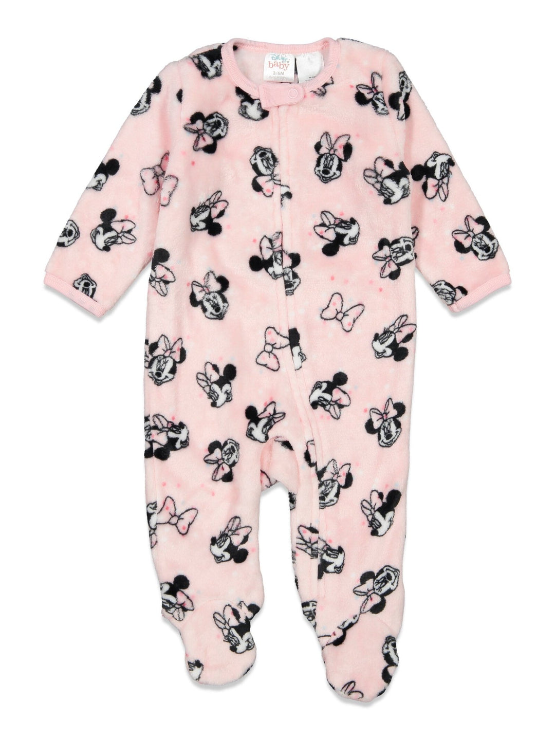 Minnie Mouse Mickey Mouse Fleece 2 Pack Zip Up Coveralls - imagikids