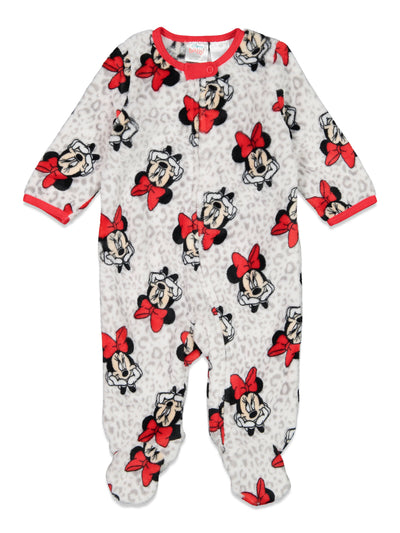 Minnie Mouse Mickey Mouse Fleece 2 Pack Zip Up Coveralls