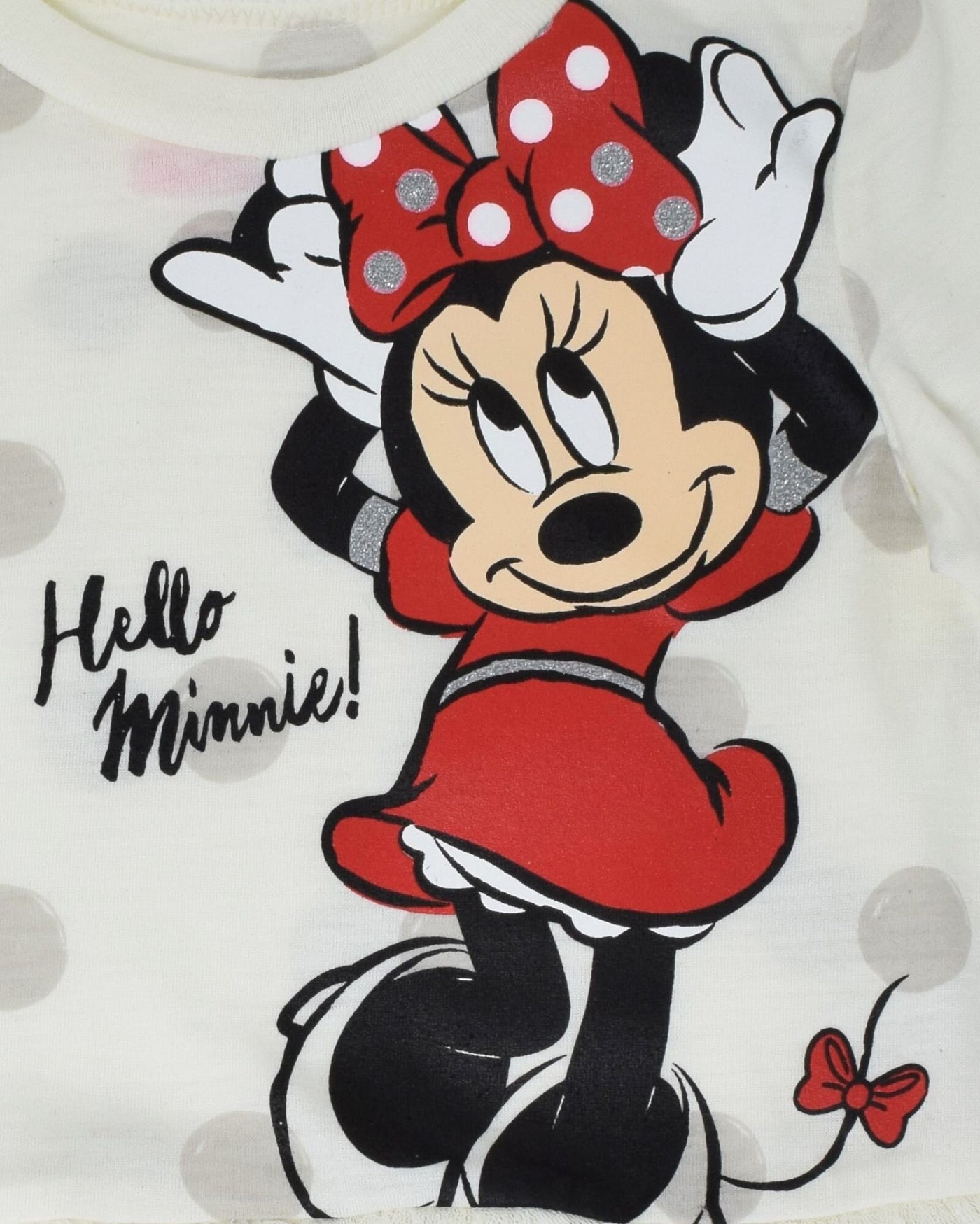 Minnie Mouse Ruffle Long Sleeve Graphic T-Shirt & Leggings Set