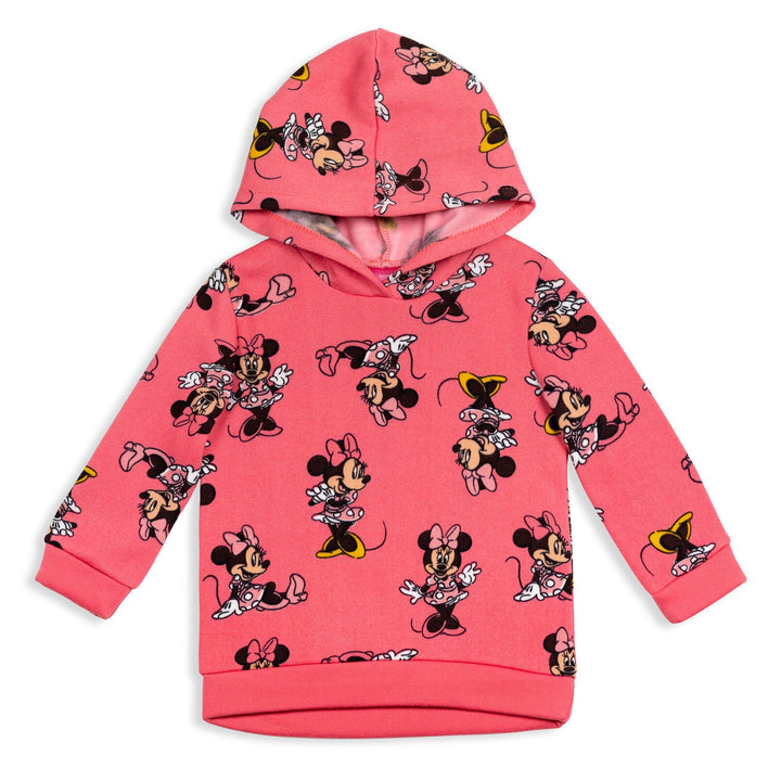 Minnie Mouse Pullover Crossover Fleece Hoodie and Leggings Outfit Set - imagikids