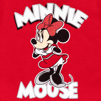 Conjunto de sudadera con capucha y leggings de forro polar cruzado con jersey de Minnie Mouse