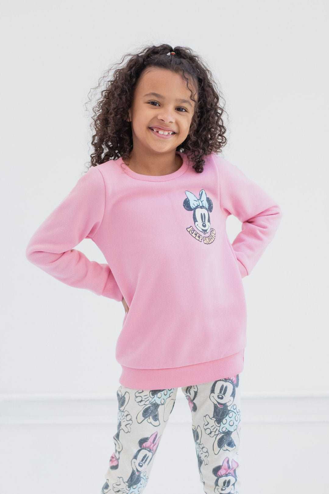 Minnie Mouse Pullover Fleece Sweatshirt & Leggings Set - imagikids