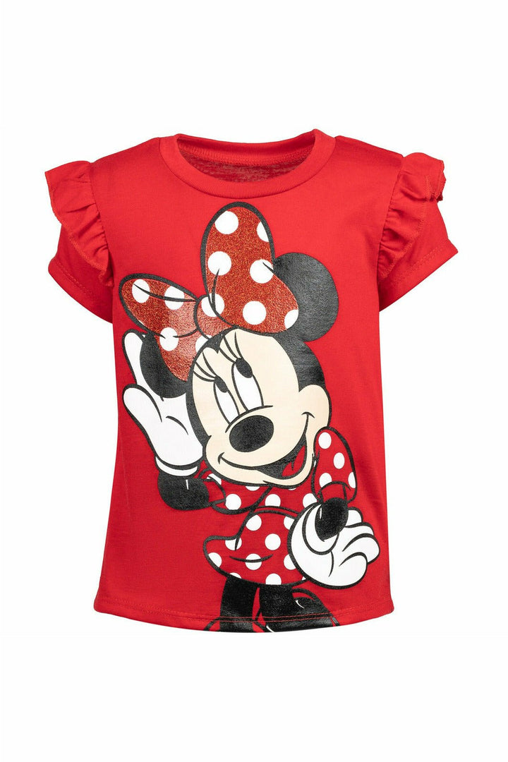 Minnie Mouse Ruffle Graphic T - Shirt & Leggings - imagikids