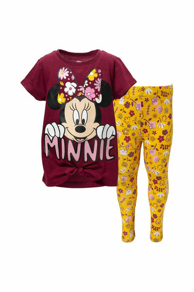 Minnie Mouse Ruffle Graphic T - Shirt & Leggings - imagikids