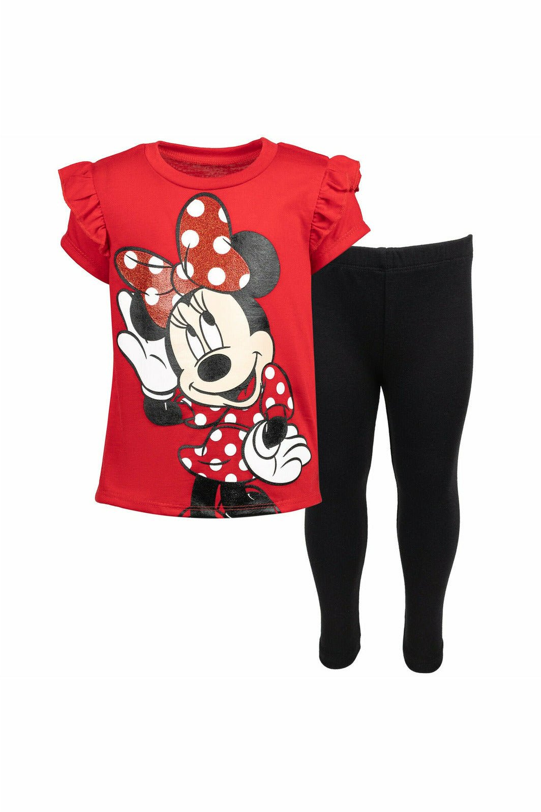 Minnie Mouse Ruffle Graphic T - Shirt & Leggings - imagikids