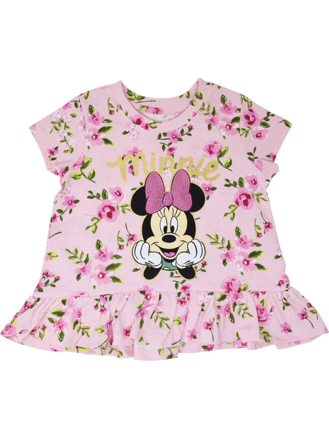 Minnie Mouse T - Shirt and Bike Shorts Outfit Set - imagikids