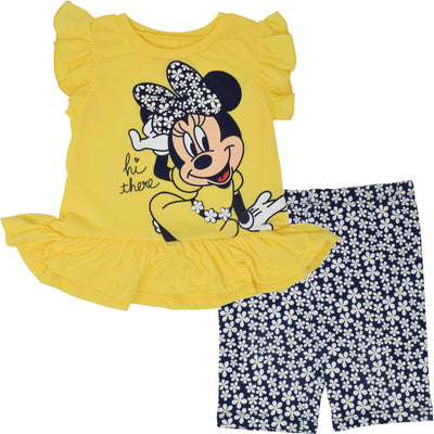 Conjunto de camiseta y shorts de ciclista de Minnie Mouse