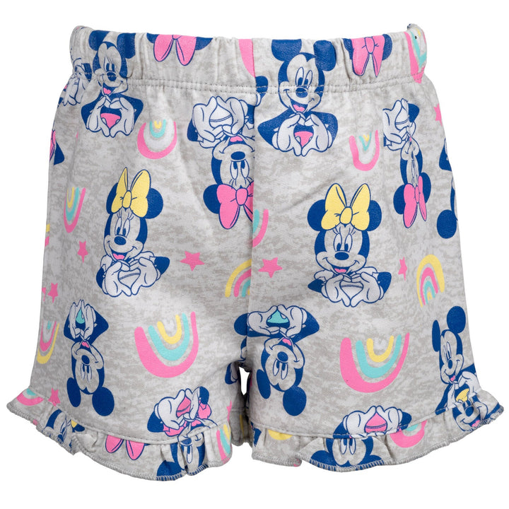 Minnie Mouse T - Shirt and French Terry Shorts Outfit Set - imagikids