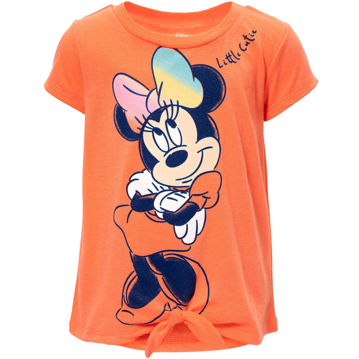 Minnie Mouse T - Shirt and French Terry Shorts Outfit Set - imagikids