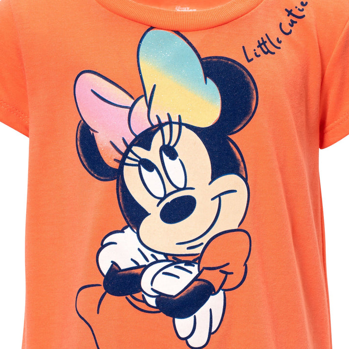 Minnie Mouse T - Shirt and French Terry Shorts Outfit Set - imagikids