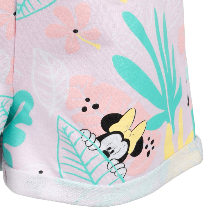 Minnie Mouse T - Shirt and French Terry Shorts Outfit Set - imagikids