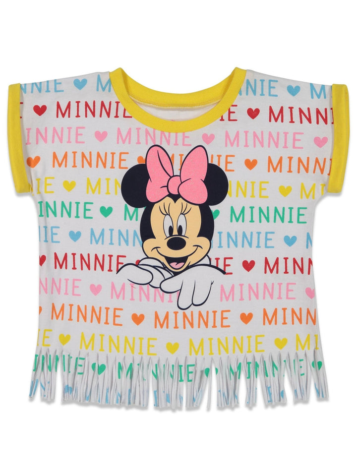 Minnie Mouse T - Shirt and French Terry Shorts Outfit Set - imagikids