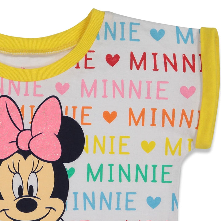 Minnie Mouse T - Shirt and French Terry Shorts Outfit Set - imagikids