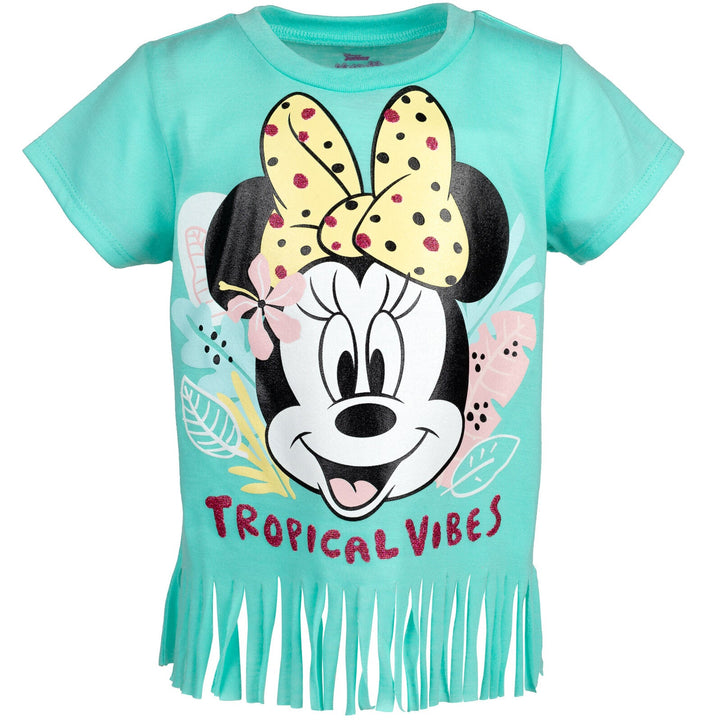 Minnie Mouse T - Shirt and French Terry Shorts Outfit Set - imagikids