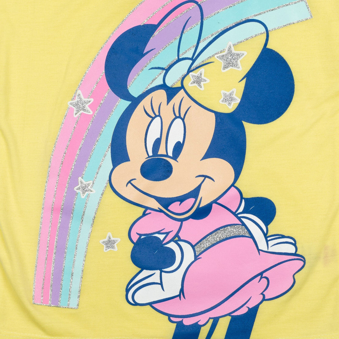 Minnie Mouse T - Shirt and French Terry Shorts Outfit Set - imagikids