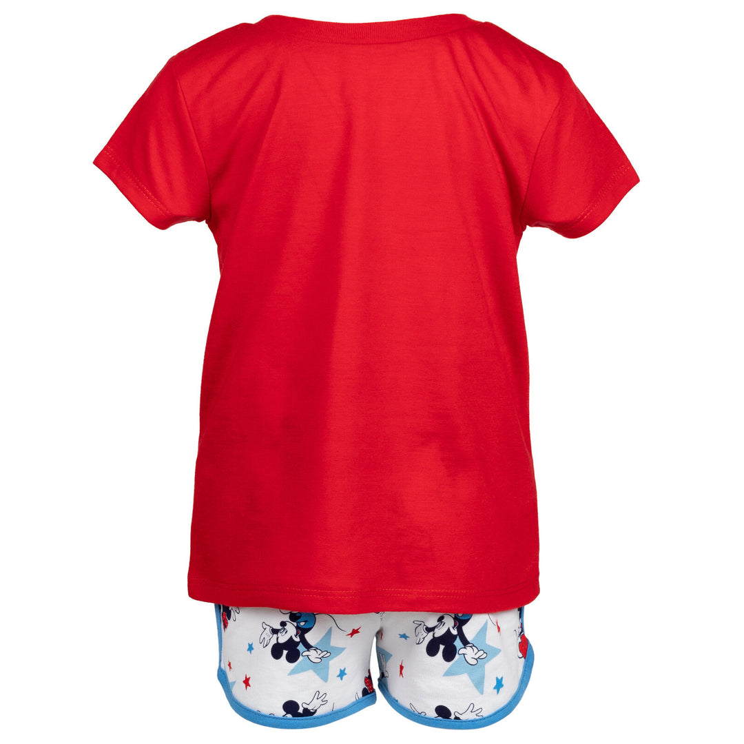 Minnie Mouse T - Shirt and French Terry Shorts Outfit Set - imagikids