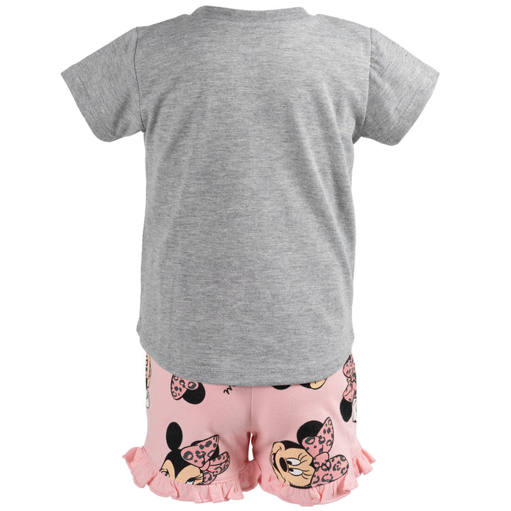 Minnie Mouse T - Shirt and French Terry Shorts Outfit Set - imagikids