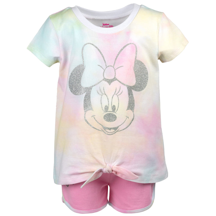 Minnie Mouse T - Shirt and French Terry Shorts Outfit Set - imagikids