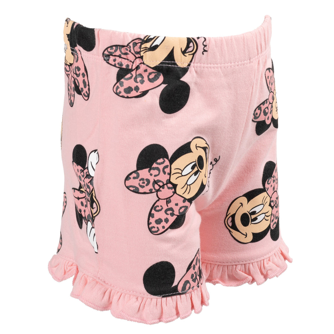 Minnie Mouse T - Shirt and French Terry Shorts Outfit Set - imagikids