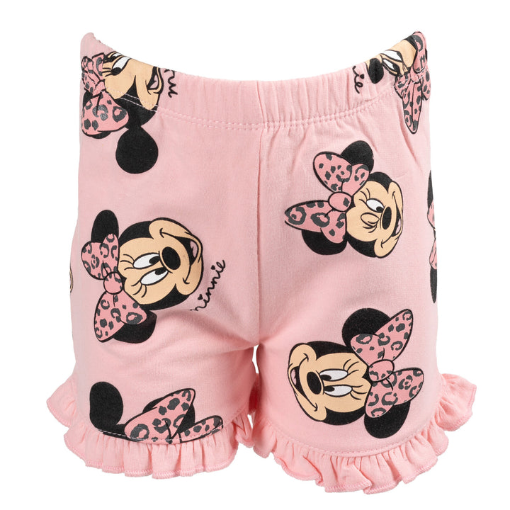 Minnie Mouse T - Shirt and French Terry Shorts Outfit Set - imagikids