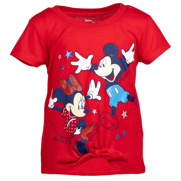 Minnie Mouse T - Shirt and French Terry Shorts Outfit Set - imagikids