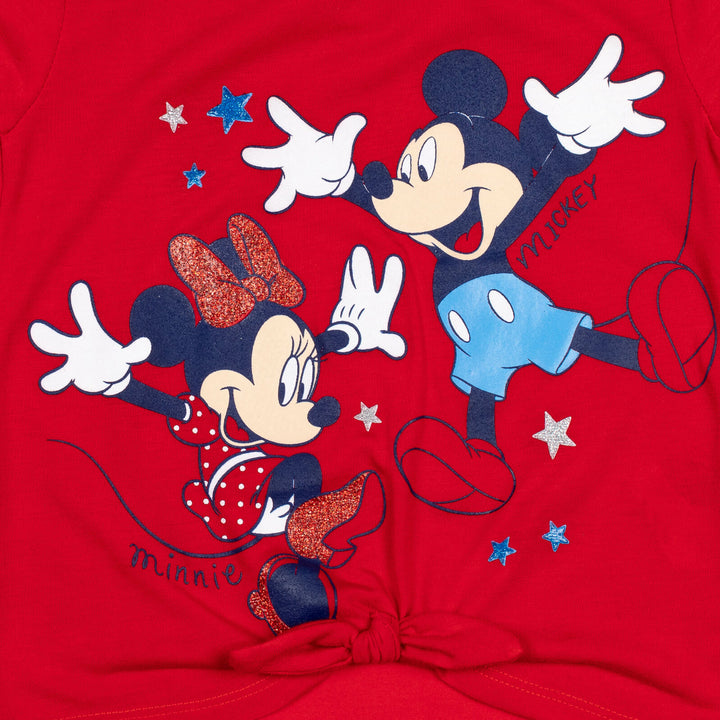 Minnie Mouse T - Shirt and French Terry Shorts Outfit Set - imagikids