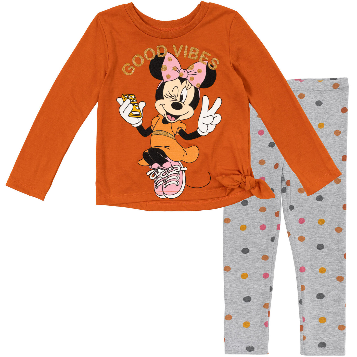 Minnie Mouse T-Shirt and Leggings Outfit Set