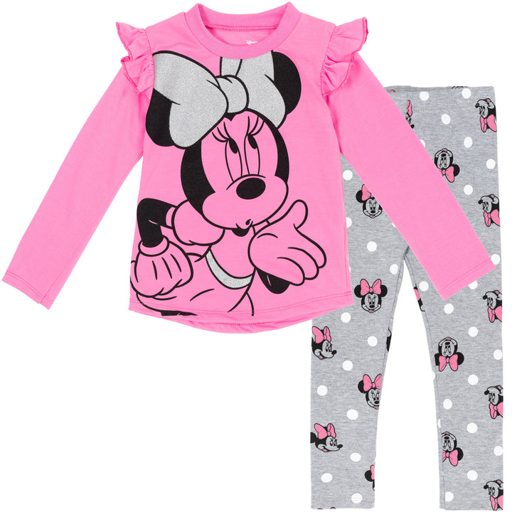 Conjunto de camiseta y calzas de Minnie Mouse