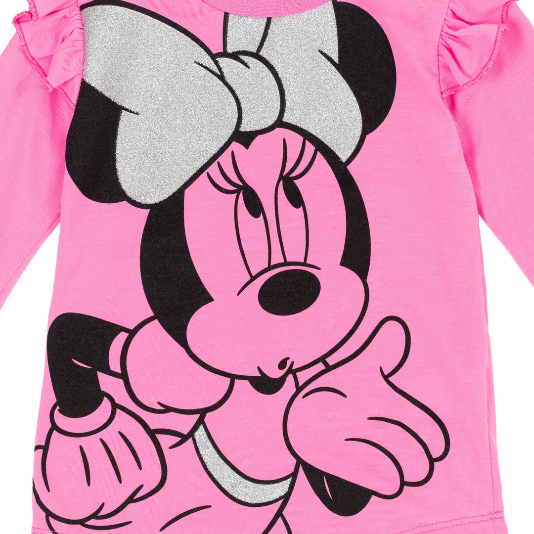 Conjunto de camiseta y calzas de Minnie Mouse